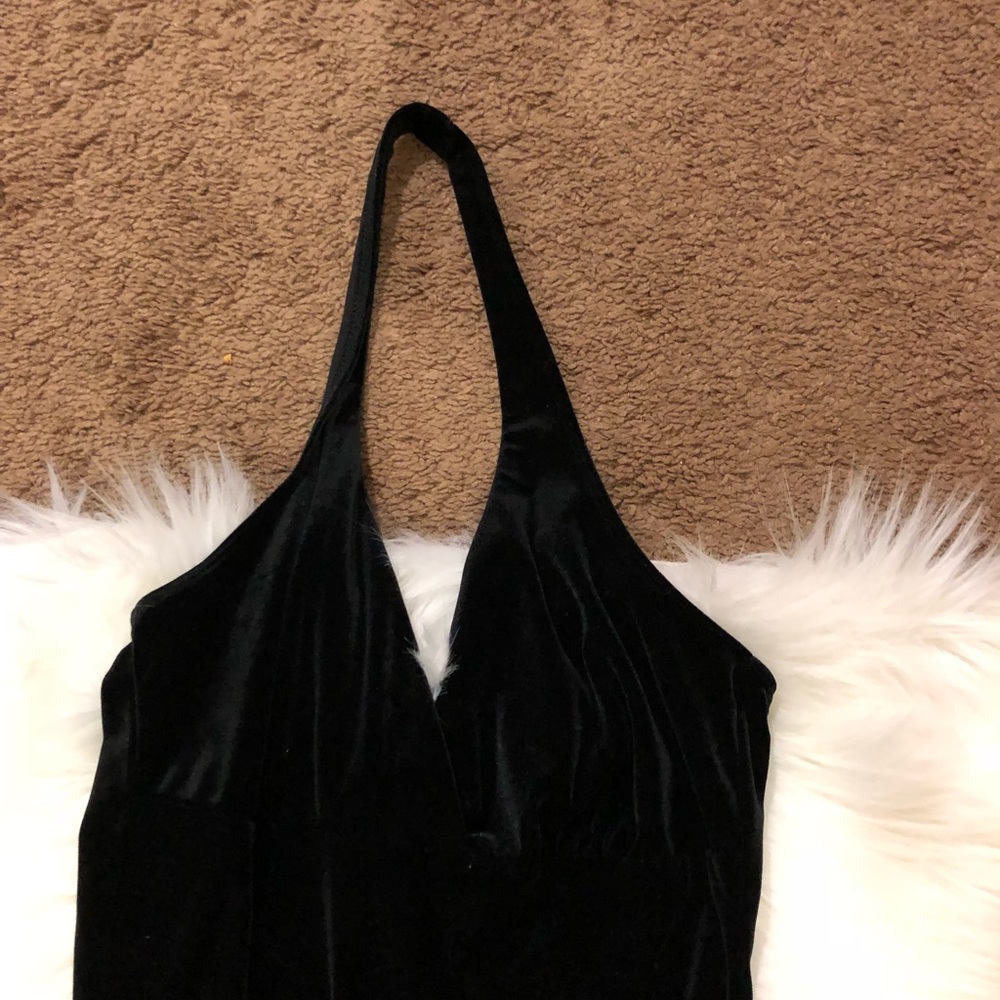 Velvet jumpsuit - Picture 2 of 4